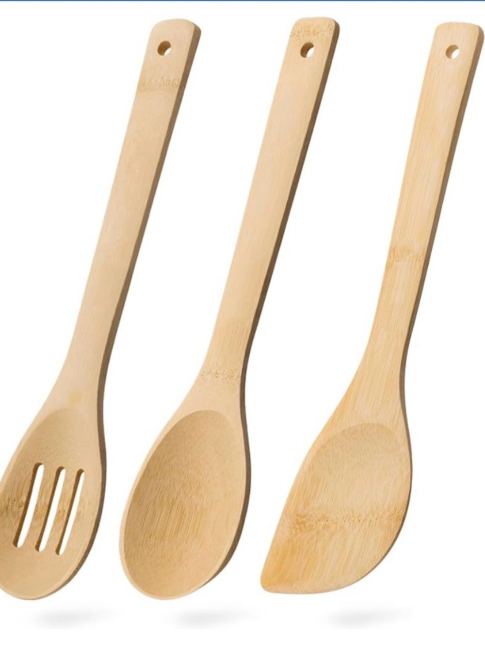 Bamboo Wood Cooking Spoon Set - 3 Piece